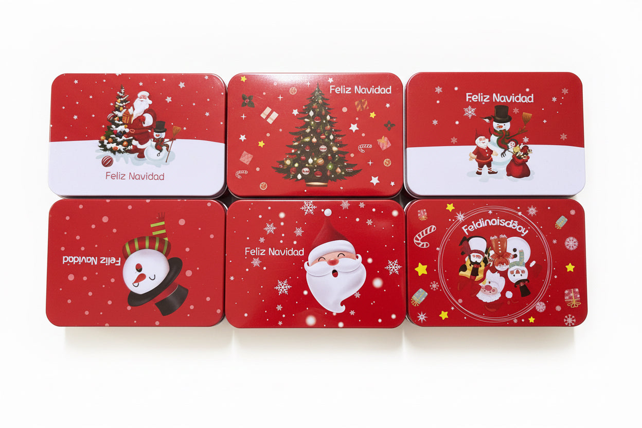 CAJA ACERO NAVIDAD