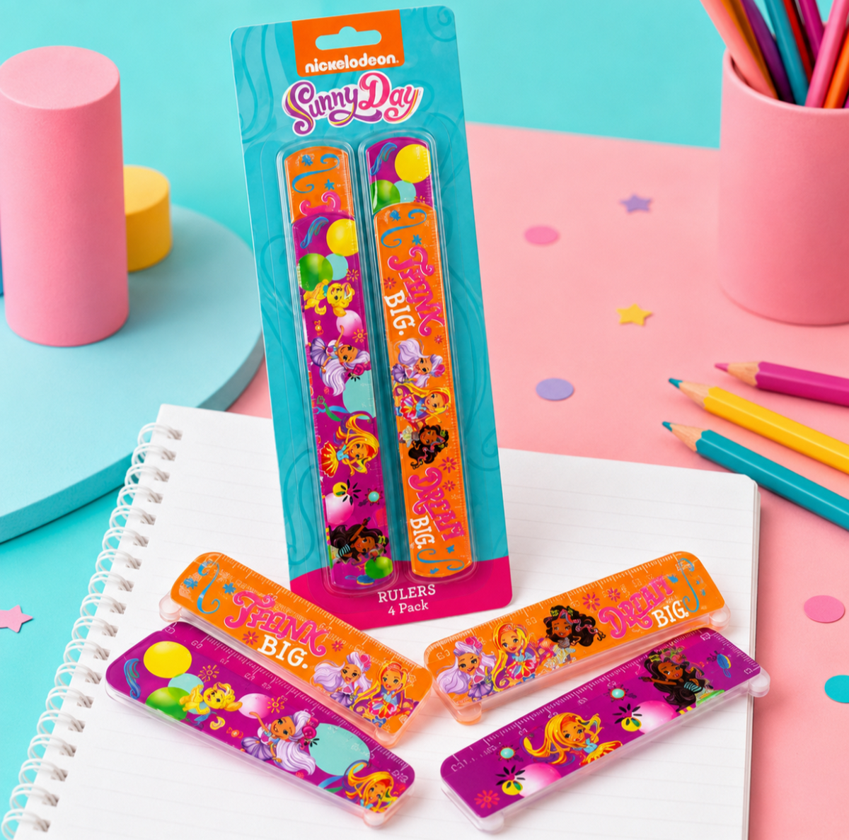 4 pack pulsera circular de regla infantil