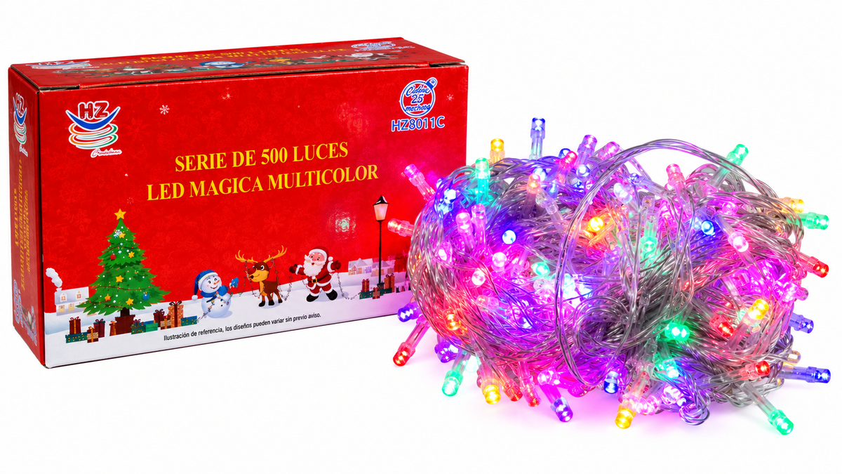 Luz navideña colores 8011