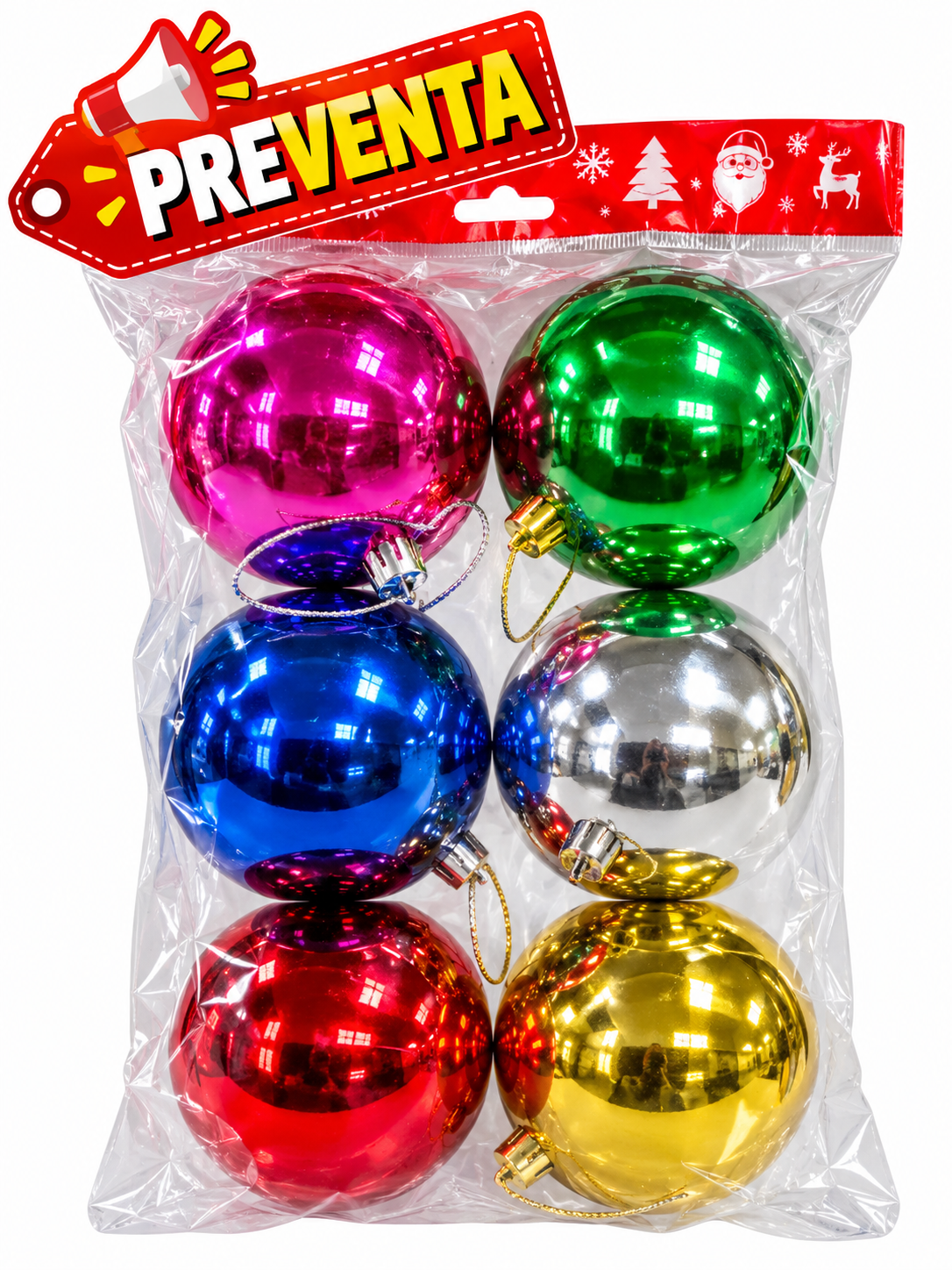 Esferas navideñas colores
