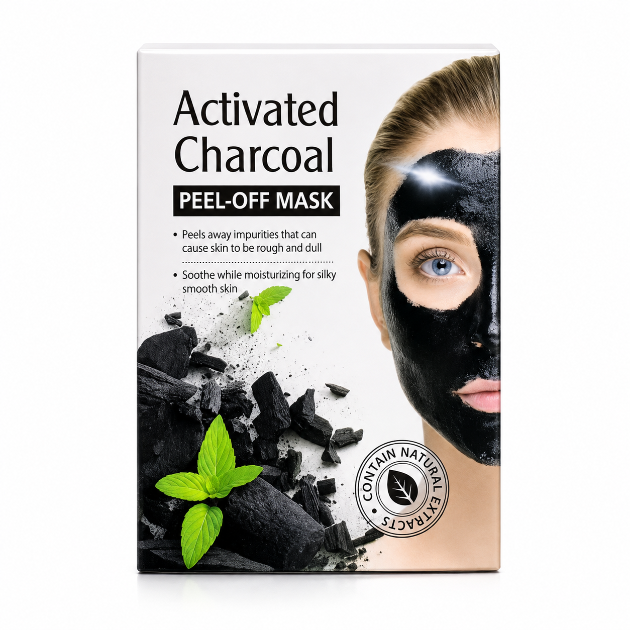 MASCARILLA CARBÓN / 10 pza