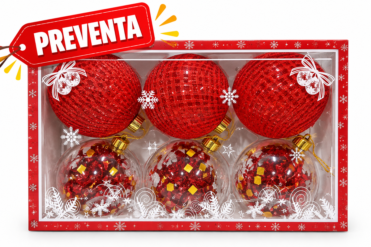 Esferas navideñas transparentes