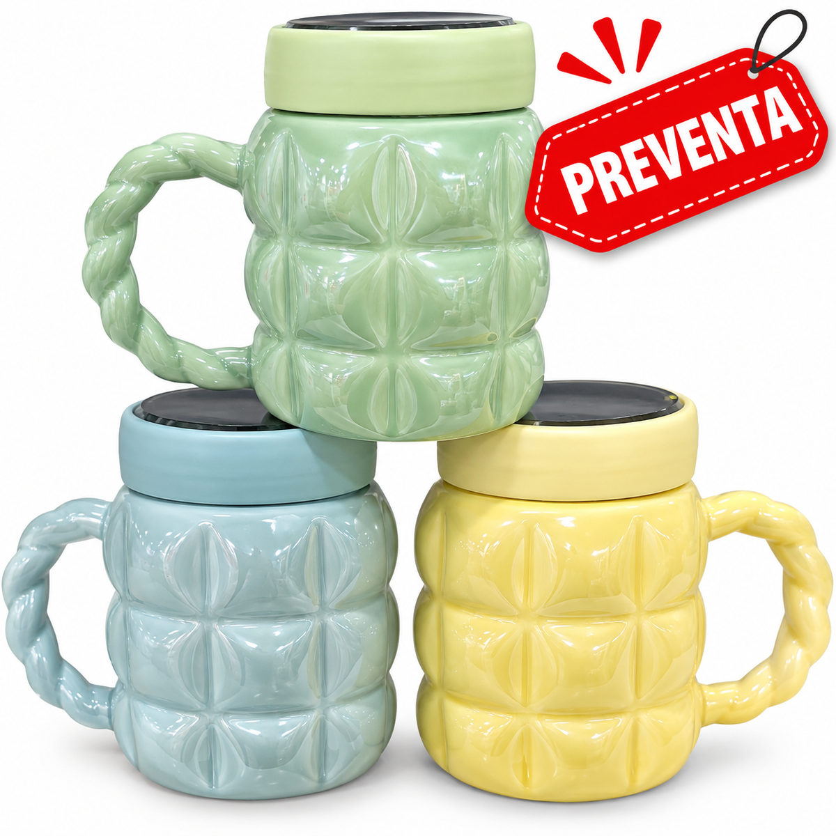 Tazas con tapa