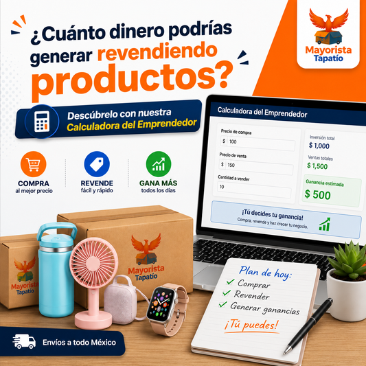 ¿Cuánto dinero podrías generar revendiendo productos? Descúbrelo con nuestra Calculadora del Emprendedor