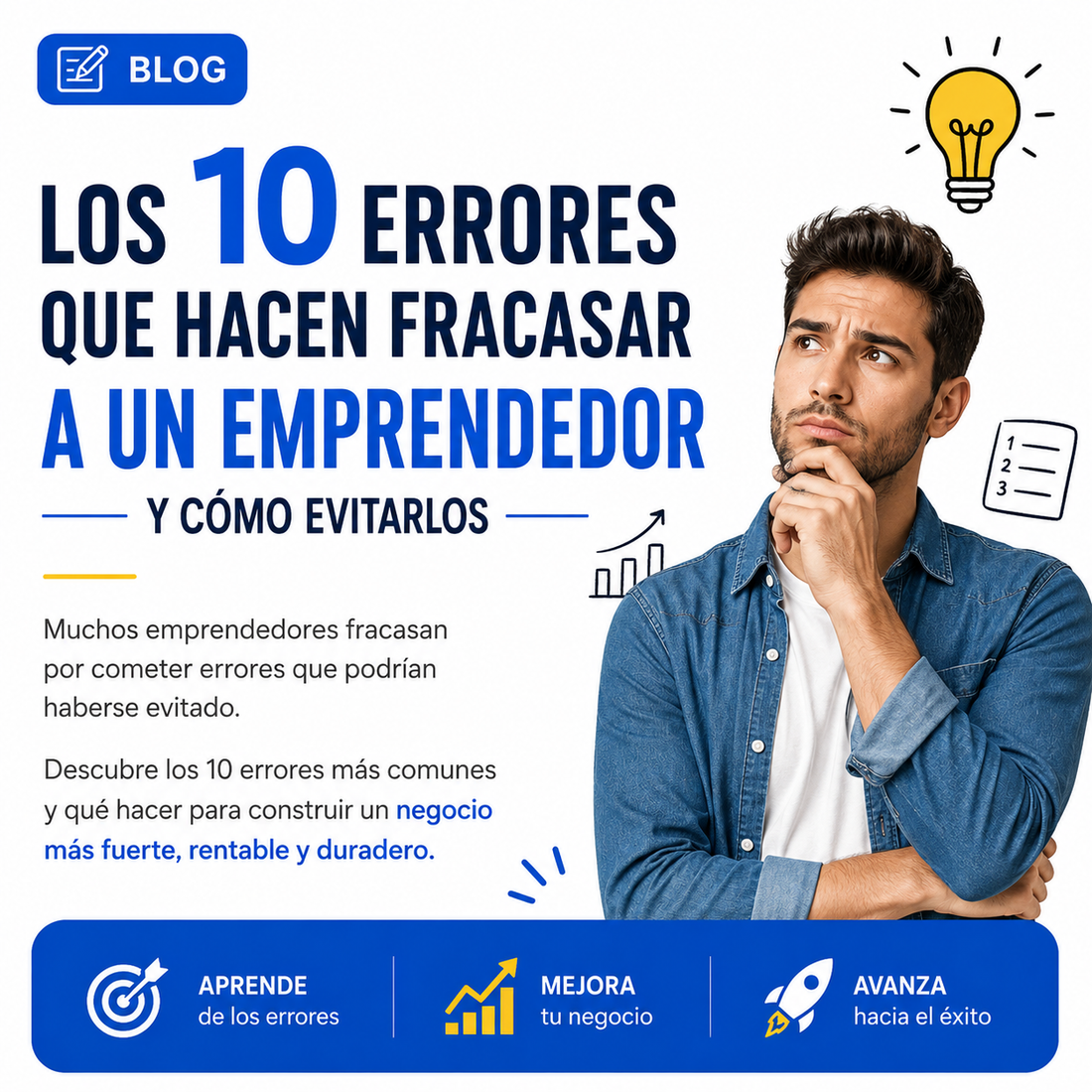 Los 10 errores que hacen fracasar a un emprendedor (y cómo evitarlos)