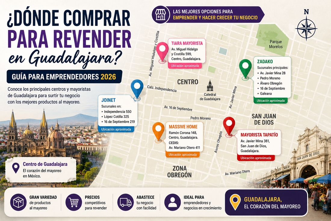 ¿Dónde comprar para revender en Guadalajara? Guía definitiva para emprendedores 2026