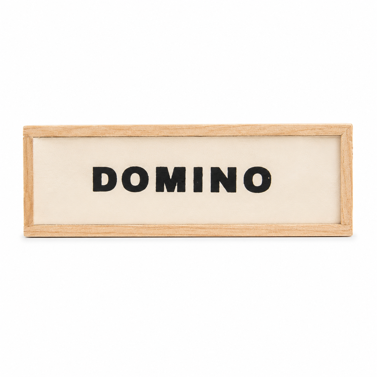 Juego domino de madera con estuche