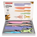 Set Cuchillo Colores 6pza