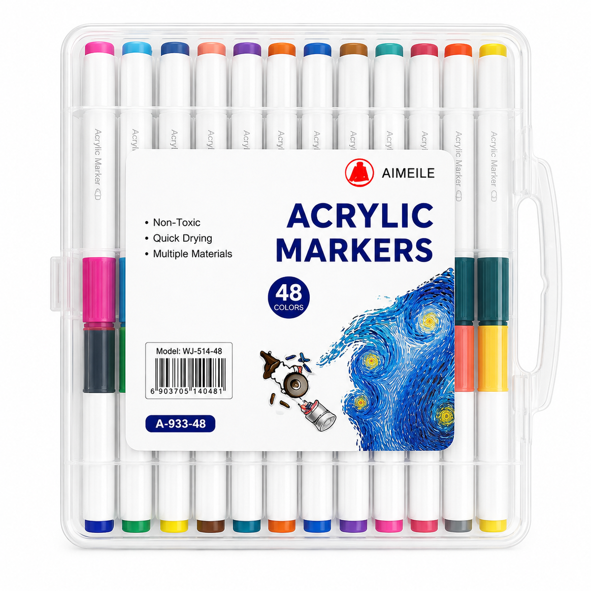 Acrylic markers 48 pcs