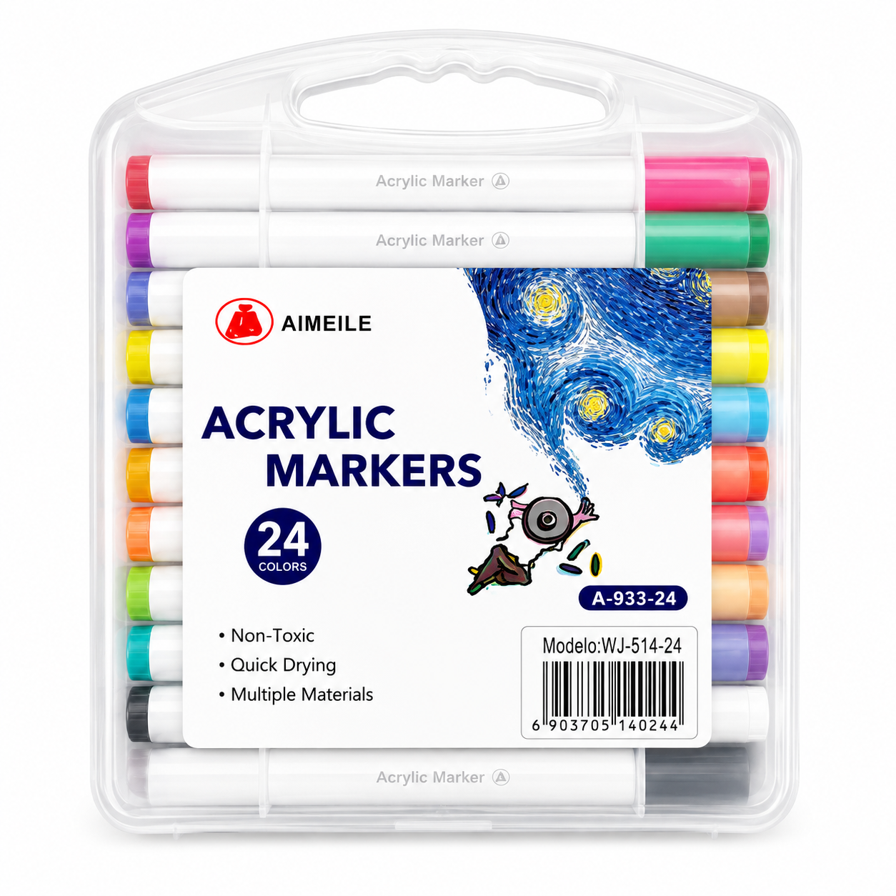 Acrylic Markers 24 pcs