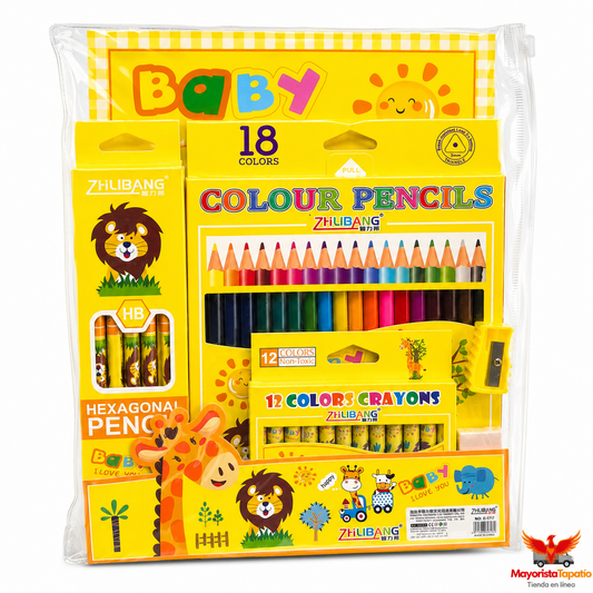 Set Escolar Animales