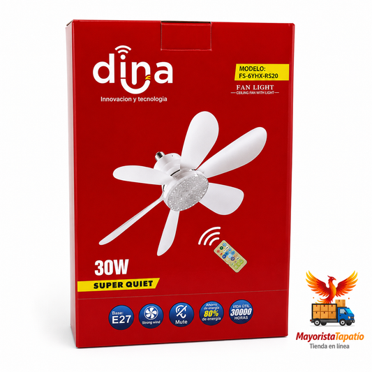 Ventilador 30W de techo 20.5”