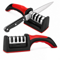 Afilador de cuchillo mango rojo