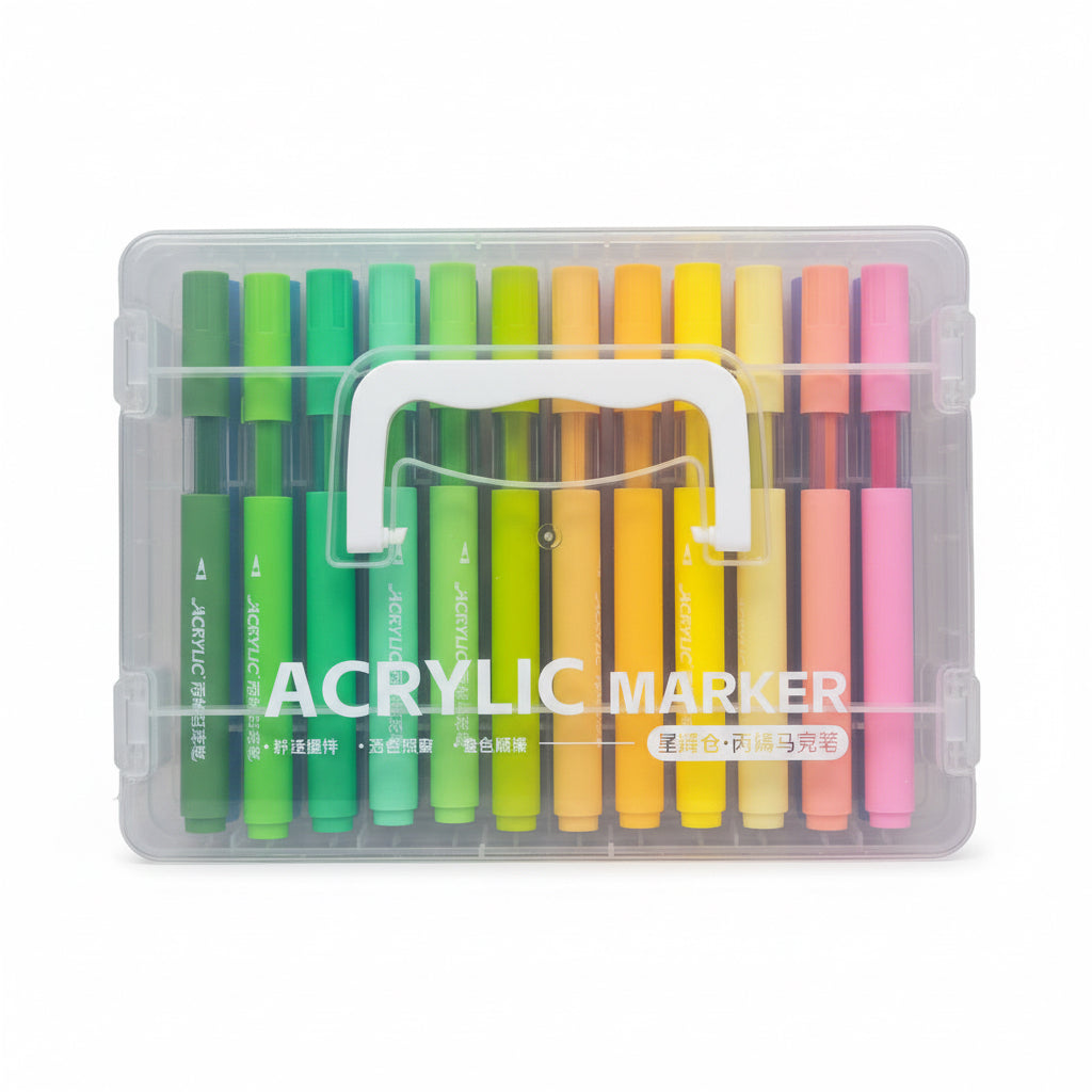 ACRYLIC MARKER /60 PZA CAJA TRANSPARENTE