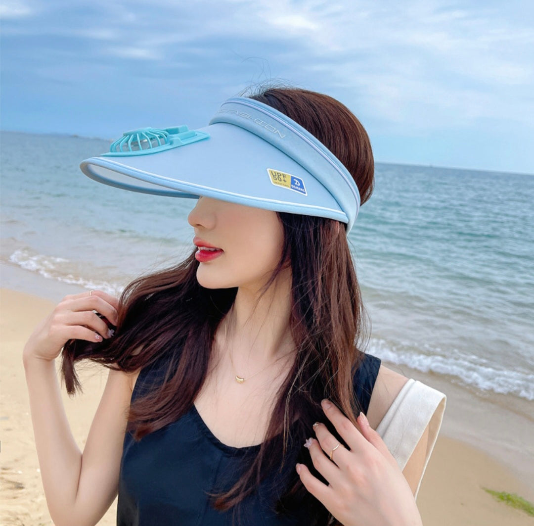 Gorra con ventilador