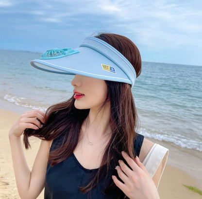 Gorra con ventilador