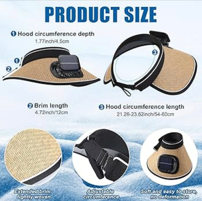 Gorra con ventilador
