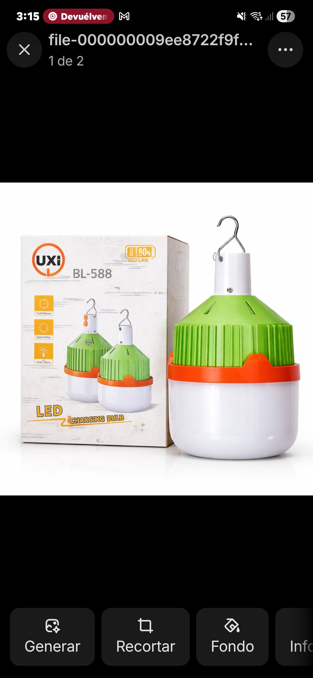 FOCO RECARGABLE 30W