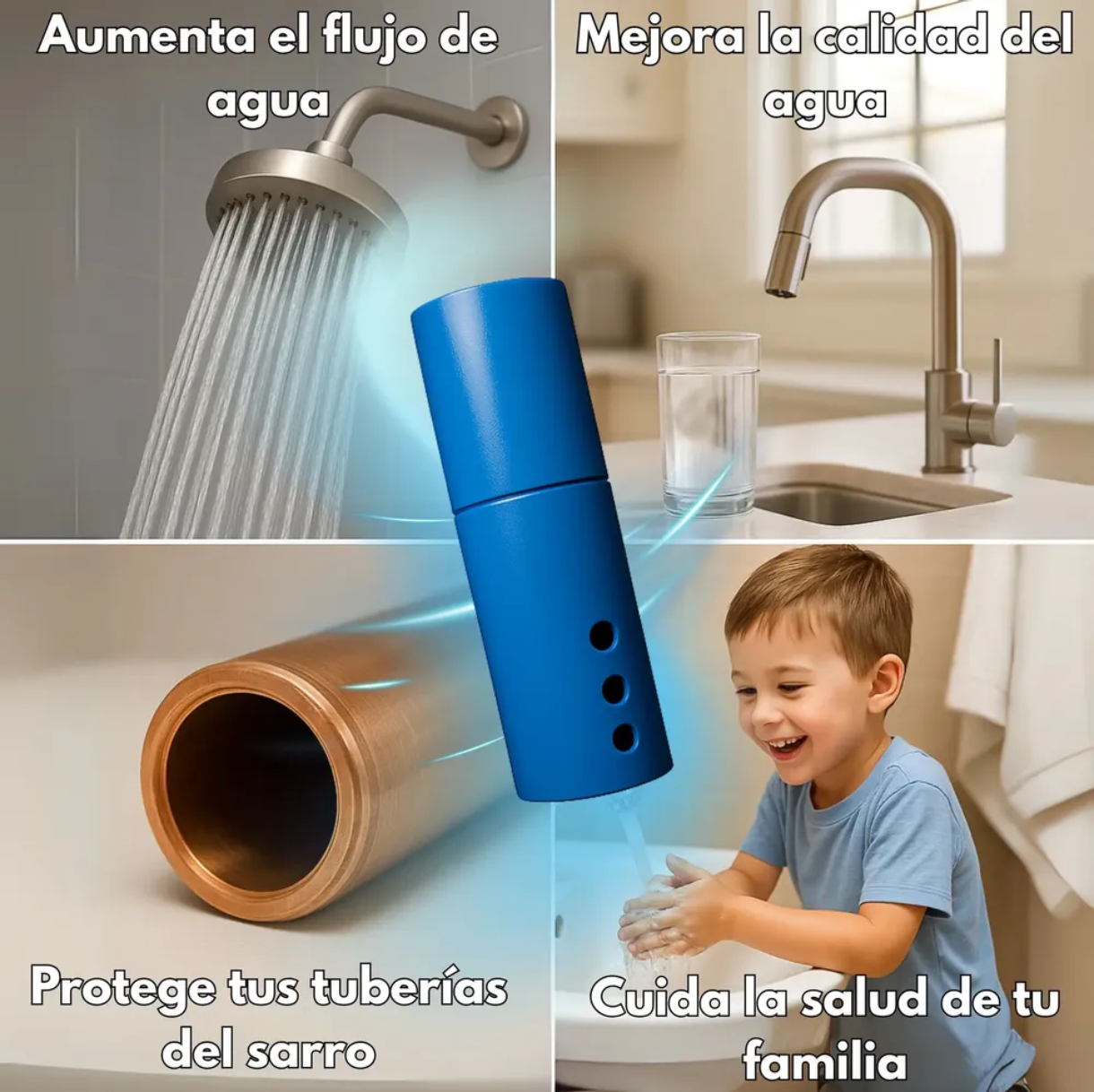 Sistema Dual Desinfectante y Antisarro para Tinaco AQUATECH | Cartucho 3 Meses