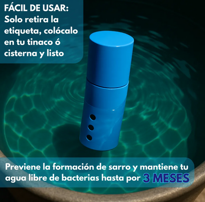 Sistema Dual Desinfectante y Antisarro para Tinaco AQUATECH | Cartucho 3 Meses