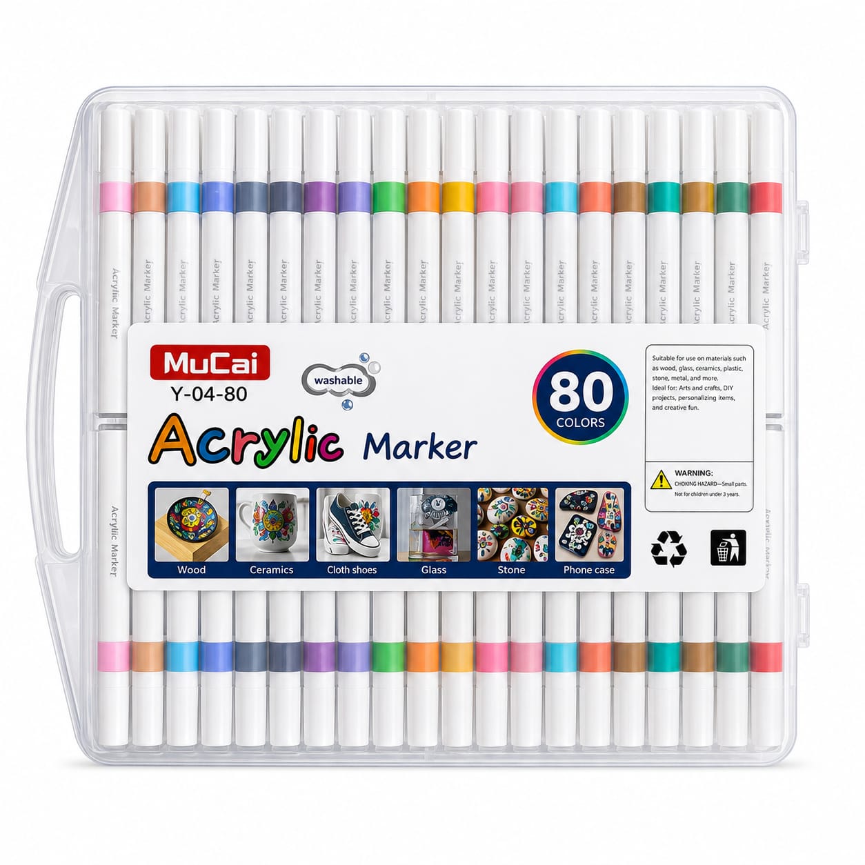 Acrylic mucai 80pcs