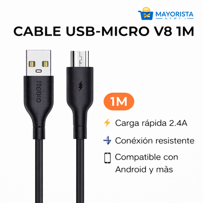 Cable USB-V8 2.4A