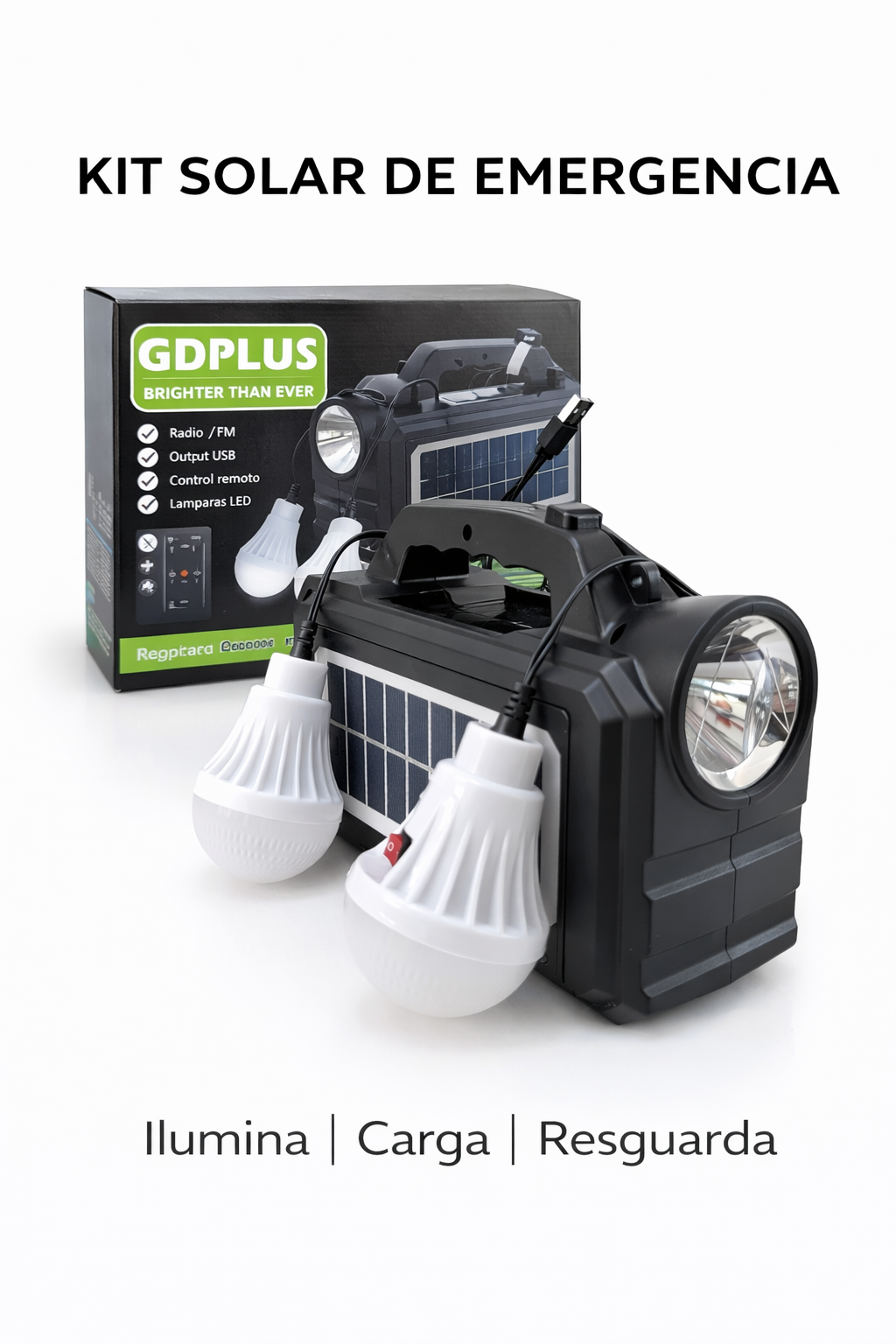 Lampara solar GD8077FM