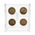6 Exhibidor Porta monedas del mundial Acrilico
