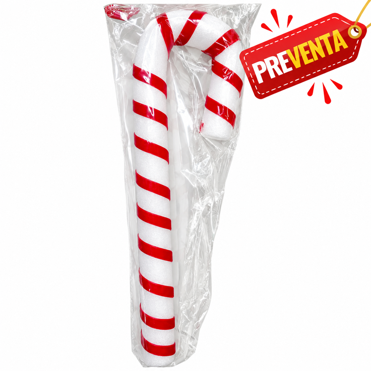 Baston navideño de espuma