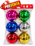 Esferas navideñas colores