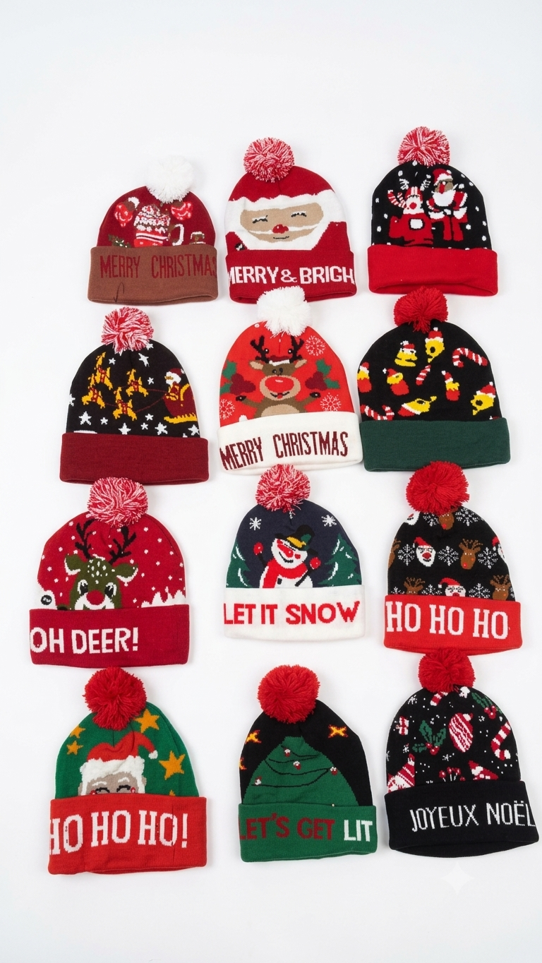 Gorro Navideño con Luz