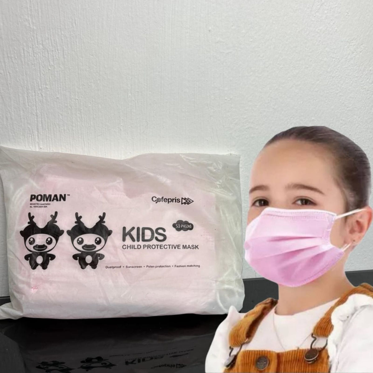 poman rosa infantil