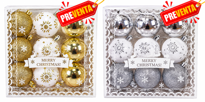 Esferas navideñas 12 pcs