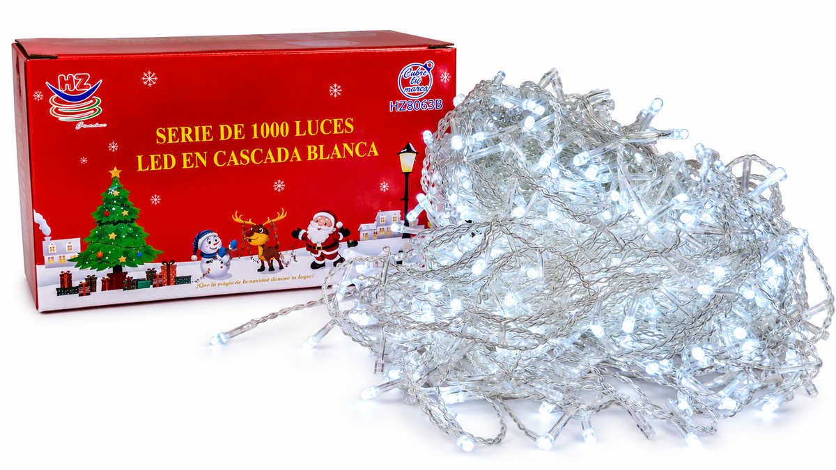 Luces navideñas blanca 8063