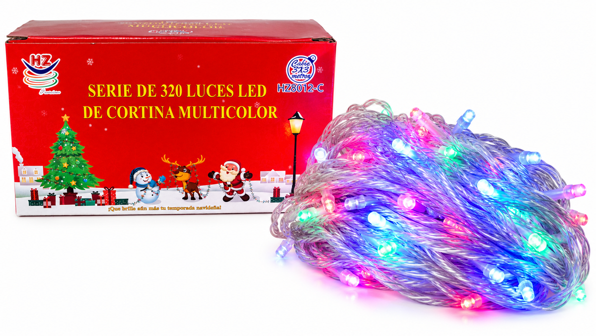 Luces navideñas colores 8012